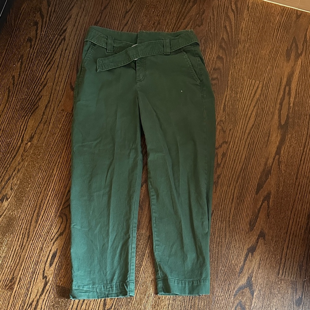 LOFT Women's Green Ankle Pants